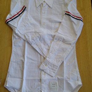 New Thom Browne White OCBD Grosgrain TB0